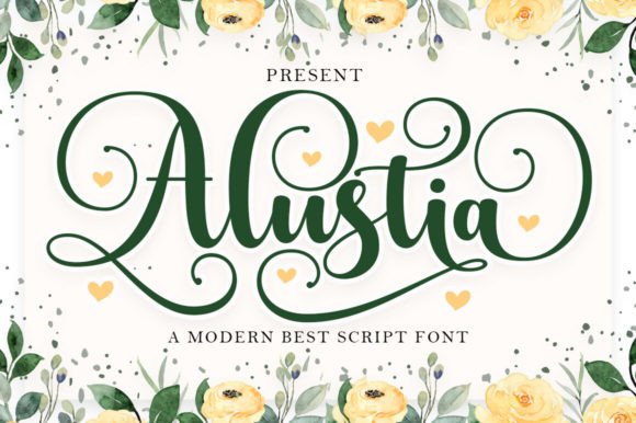 Alustia: A Friendly Script Font for Web Design