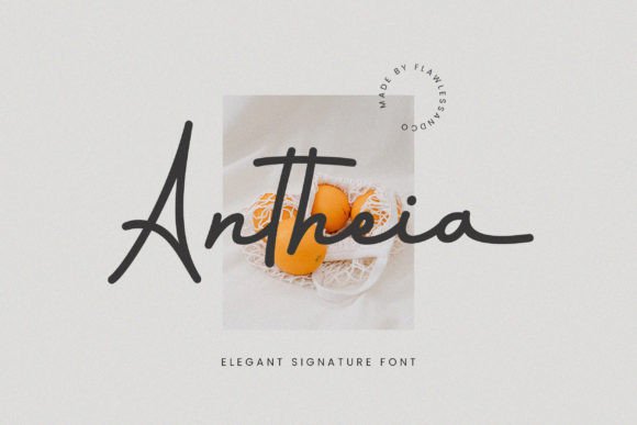 Antheia: A Graceful Font for Elegant Design