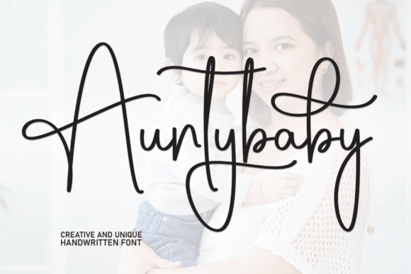Auntybaby Font: Creative Expression
