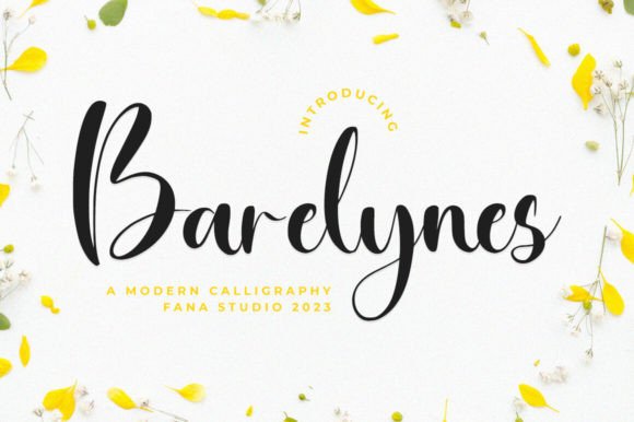 Barelynes: A Stylish Script Font