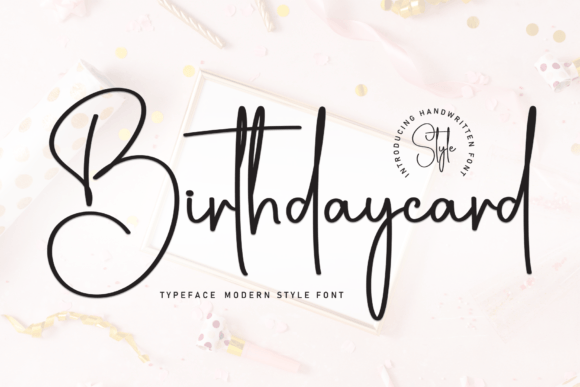 Birthdaycard Font: Stylish and Versatile