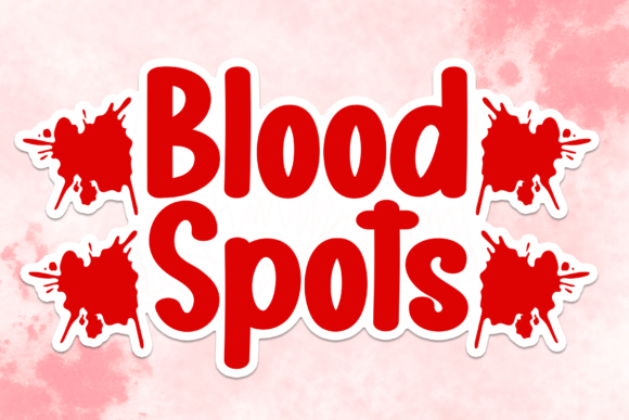 Blood Spots: A Timeless Handwritten Font