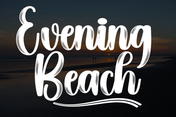 Evening Beach Font Review