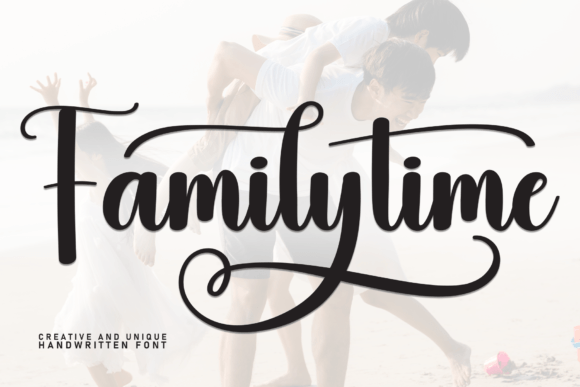 Familytime Font: Handwritten Charm for Makers