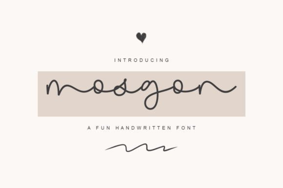 Mosgon Font for Web Design