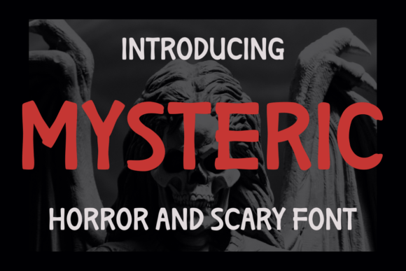 Mysteric Font for Halloween Crafts