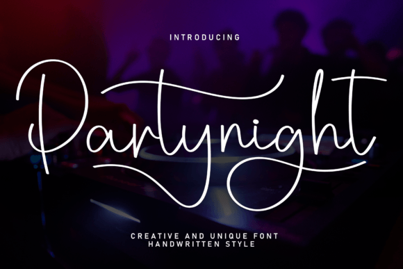 Partynight: A Handwritten Font for Web Design