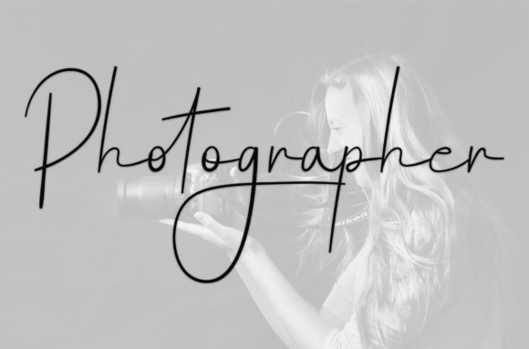 Photographer Font for Editorial Design