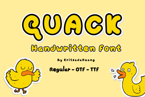Quack: A Handwritten Font for Creative Projects