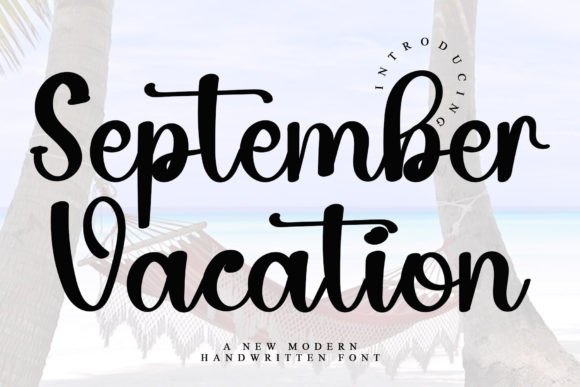 September Vacation Font for Web Design