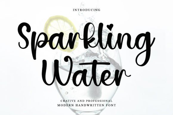 Sparkling Water Font: Elegant Script for Craft Projects