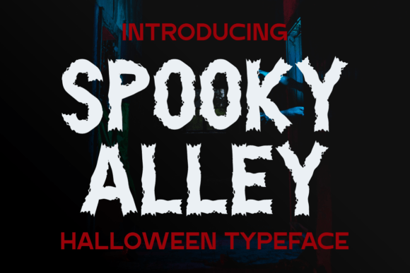 Spooky Alley Font for Halloween Crafts