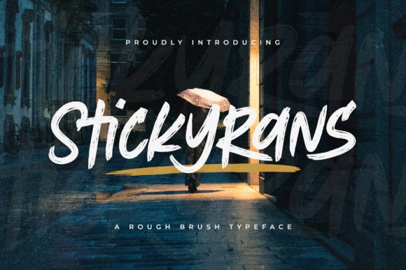 Stickyrans Font for Business Branding