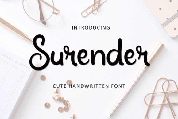 Surender: A Script Font for Elegant Branding