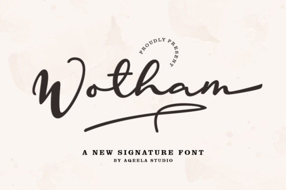 Wotham: A Beautiful Font for Elegant Design